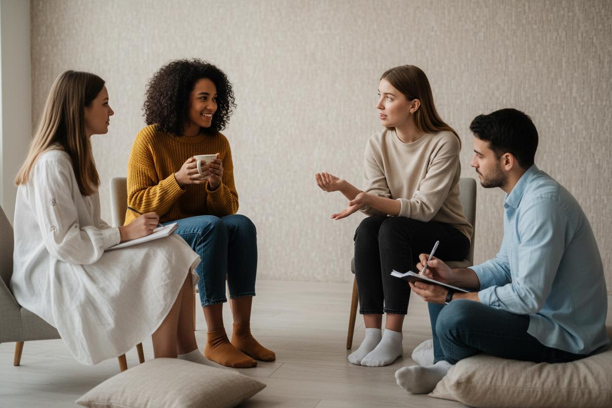 Sesión de terapia grupal